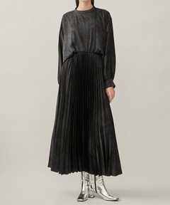 セール】タートルプリーツカットワンピース（ワンピース）｜anuans（ア