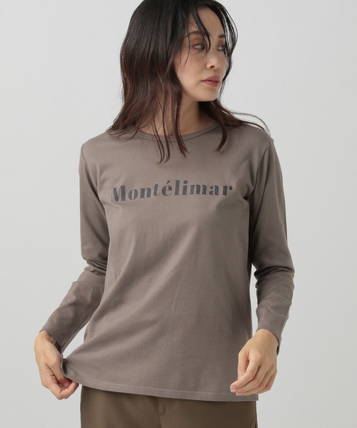 Elura(エルーラ)の「ロングロゴTシャツ(Tシャツ/カットソー・レディース・ホワイト/グレー・LARGE/MEDIUM)」の1枚目の写真