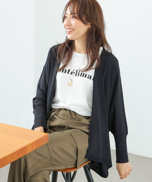 Elura(エルーラ)の「ロングロゴTシャツ(Tシャツ/カットソー・レディース・ホワイト/グレー・LARGE/MEDIUM)」の3枚目の写真
