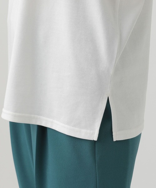 Elura(エルーラ)の「ロングロゴTシャツ(Tシャツ/カットソー・レディース・ホワイト/グレー・LARGE/MEDIUM)」の13枚目の写真