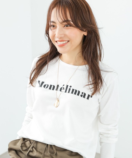 Elura(エルーラ)の「ロングロゴTシャツ(Tシャツ/カットソー・レディース・ホワイト/グレー・LARGE/MEDIUM)」の4枚目の写真
