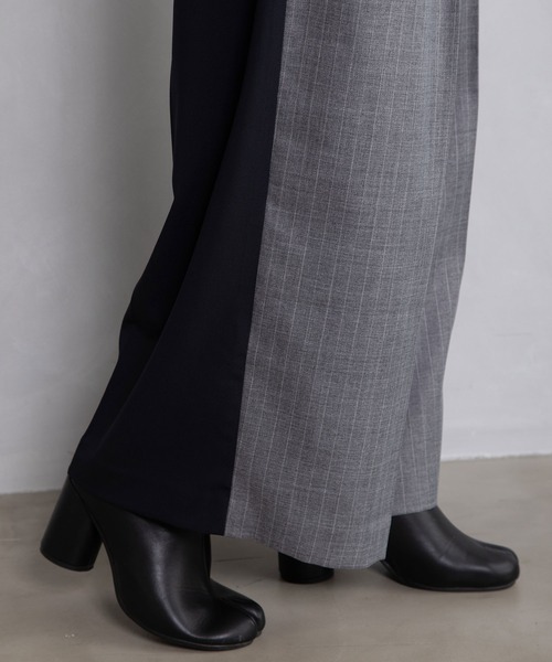 MARECHAL TERRE(マルシャルテル)の「バイカラータックパンツ(その他パンツ・レディース・グレー系その他/ブラック/ブラウン/チャコールグレー・MEDIUM/SMALL)」の13枚目の写真