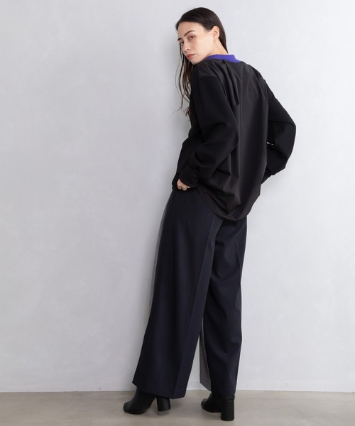 MARECHAL TERRE(マルシャルテル)の「バイカラータックパンツ(その他パンツ・レディース・グレー系その他/ブラック/ブラウン/チャコールグレー・MEDIUM/SMALL)」の15枚目の写真
