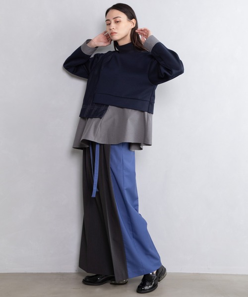 MARECHAL TERRE(マルシャルテル)の「バイカラータックパンツ(その他パンツ・レディース・グレー系その他/ブラック/ブラウン/チャコールグレー・MEDIUM/SMALL)」の18枚目の写真