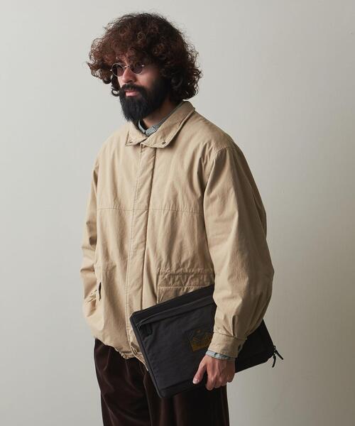 Steven Alan（スティーブンアラン）の「＜Steven Alan＞ バフ オーバル スタンドカラー ジャケット（ブルゾン・メンズ・ダークグレー/ベージュ・M/S/L/XL）」の4枚目の写真