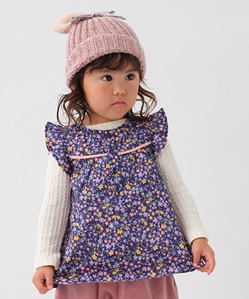 sense of wonder（センスオブワンダー）の「ケーブルボートネック長袖Tシャツ【日本製】（Tシャツ/カットソー・キッズ・キナリ・90cm/130cm/100cm/120cm/110cm/80ｃｍ）」の8枚目の写真