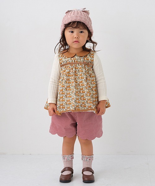 sense of wonder（センスオブワンダー）の「ケーブルボートネック長袖Tシャツ【日本製】（Tシャツ/カットソー・キッズ・キナリ・90cm/130cm/100cm/120cm/110cm/80ｃｍ）」の10枚目の写真