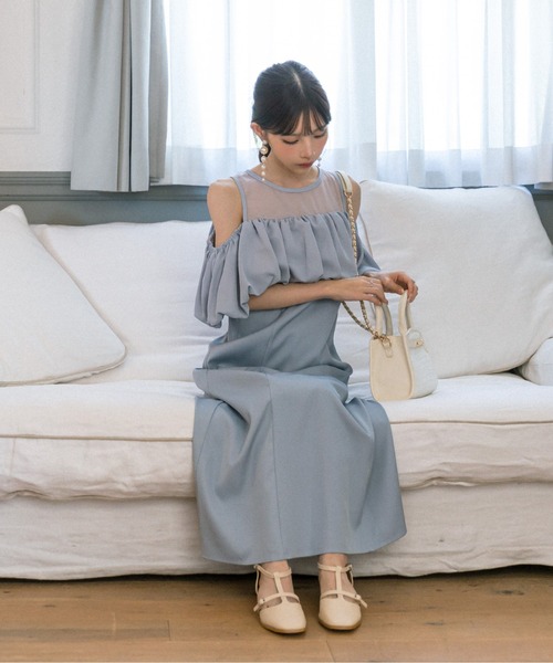 OLIVE des OLIVE（オリーブデオリーブ）の「【S・Mサイズ展開】Tストラップダブルベルトシューズ　1032130100（パンプス・レディース・アイボリー/ブラック・MEDIUM/LARGE）」の5枚目の写真