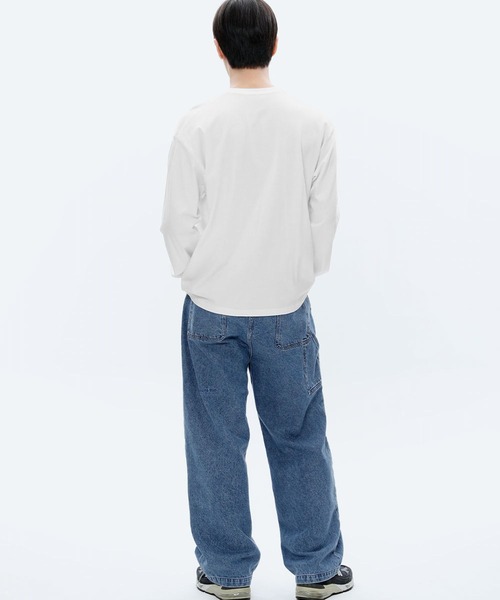 87mm（87mm）の「【UNISEX】Mmlg／19MG ロングスリーブ 2977133（Tシャツ/カットソー・レディース・ホワイト/ネイビー・SMALL/MEDIUM/LARGE）」の15枚目の写真