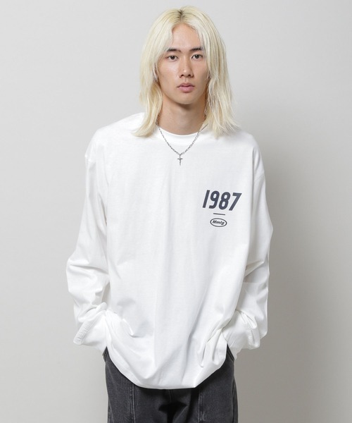 87mm（87mm）の「【UNISEX】Mmlg／19MG ロングスリーブ 2977133（Tシャツ/カットソー・レディース・ホワイト/ネイビー・SMALL/MEDIUM/LARGE）」の17枚目の写真