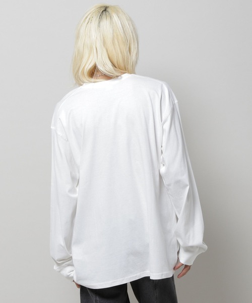 87mm（87mm）の「【UNISEX】Mmlg／19MG ロングスリーブ 2977133（Tシャツ/カットソー・レディース・ホワイト/ネイビー・SMALL/MEDIUM/LARGE）」の5枚目の写真