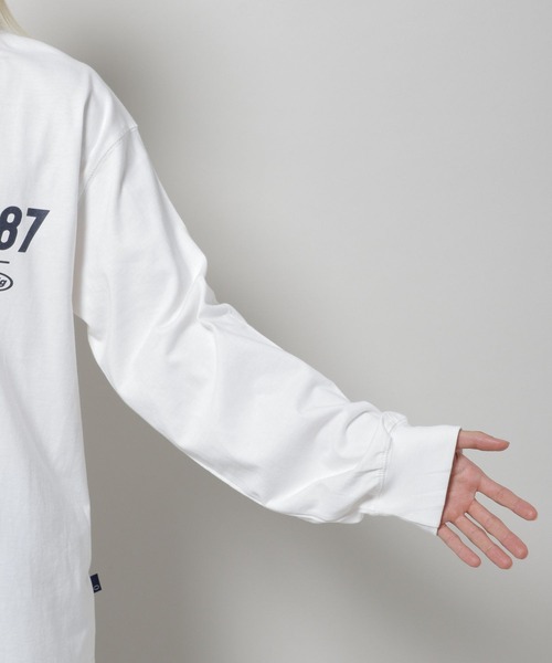 87mm（87mm）の「【UNISEX】Mmlg／19MG ロングスリーブ 2977133（Tシャツ/カットソー・レディース・ホワイト/ネイビー・SMALL/MEDIUM/LARGE）」の22枚目の写真