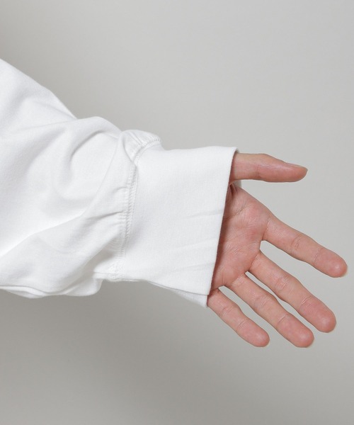 87mm（87mm）の「【UNISEX】Mmlg／19MG ロングスリーブ 2977133（Tシャツ/カットソー・レディース・ホワイト/ネイビー・SMALL/MEDIUM/LARGE）」の6枚目の写真