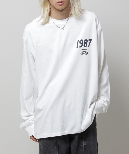 87mm（87mm）の「【UNISEX】Mmlg／19MG ロングスリーブ 2977133（Tシャツ/カットソー・レディース・ホワイト/ネイビー・SMALL/MEDIUM/LARGE）」の13枚目の写真