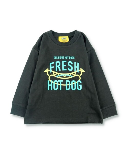 DRC branshes（ディーアールシーブランシェス）の「【WEB限定/DRC】綿100％bコレグラフィック長袖Tシャツ ロンT（Tシャツ/カットソー・キッズ・オフホワイト/ホワイト/アイボリー/その他2/その他4/その他3/その他5/ブラック/その他1/ブルー/その他6/チャコールグレー/オリーブ・140/160/120/100/150/110/130）」の13枚目の写真