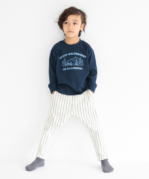 DRC branshes（ディーアールシーブランシェス）の「【WEB限定/DRC】綿100％bコレグラフィック長袖Tシャツ ロンT（Tシャツ/カットソー・キッズ・オフホワイト/ホワイト/アイボリー/その他2/その他4/その他3/その他5/ブラック/その他1/ブルー/その他6/チャコールグレー/オリーブ・140/160/120/100/150/110/130）」の15枚目の写真