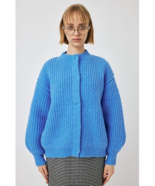 MOUSSY TUCK SLEEVE KNIT カーディガン MOUSSY（マウジー）の「TUCK SLEEVE KNIT カーディガン（カーディガン