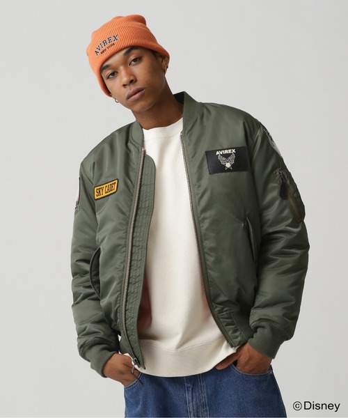 《Disney Collection》FLIGHT JACKET DONALD DUCK / フライトジャケット ドナルドダック / MA-1 / ディズニー / AVIREX / アヴィレックス（MA-1）｜AVIREX（アヴィレックス） pattayablatt.com