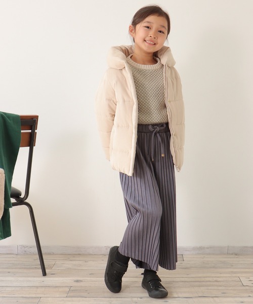 ikka（イッカ）の「【親子コーデ】細コール中綿ジャケット（120~160cm）（ダウンジャケット/コート・キッズ・モカ/ベージュ・120/130/140/150/160）」の3枚目の写真