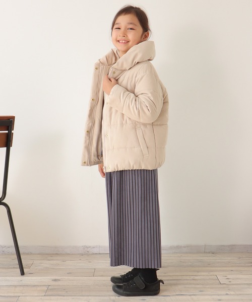 ikka（イッカ）の「【親子コーデ】細コール中綿ジャケット（120~160cm）（ダウンジャケット/コート・キッズ・モカ/ベージュ・120/130/140/150/160）」の5枚目の写真