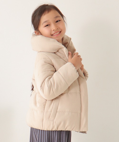 ikka（イッカ）の「【親子コーデ】細コール中綿ジャケット（120~160cm）（ダウンジャケット/コート・キッズ・モカ/ベージュ・120/130/140/150/160）」の7枚目の写真