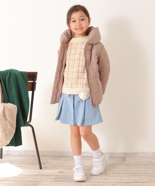 ikka（イッカ）の「【親子コーデ】細コール中綿ジャケット（120~160cm）（ダウンジャケット/コート・キッズ・モカ/ベージュ・120/130/140/150/160）」の9枚目の写真