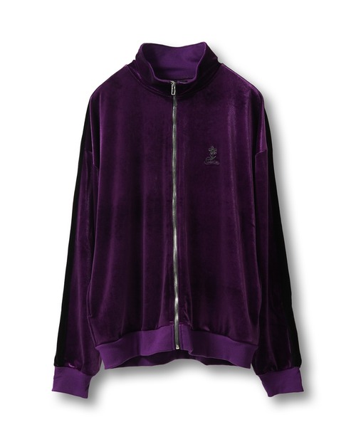 1111clothing(ワンフォークロージング)の「ベロア トラックジャケット 【セットアップ可能】 / Velor Track Jacket 【Can be set up】(ジャージ・メンズ・パープル/ターコイズブルー/グレー/ブラック・L/M)」の18枚目の写真
