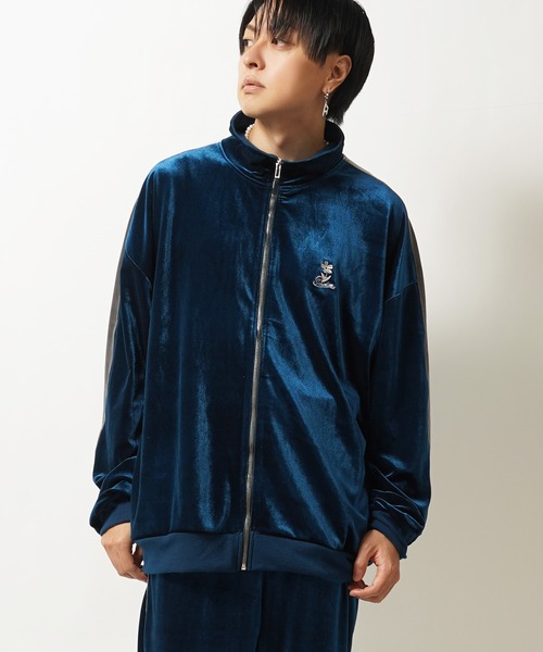 1111clothing（ワンフォークロージング）の「ベロア トラック