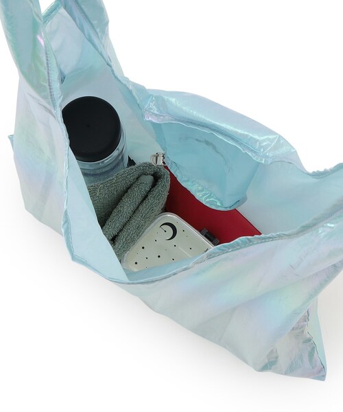 OPAQUE.CLIP（オペークドットクリップ）の「【5色展開／ポケッタブル】オーロラエコバッグ（エコバッグ/サブバッグ・レディース・オフホワイト/イエロー/ピンク系/グレー/ライトブルー・00）」の17枚目の写真