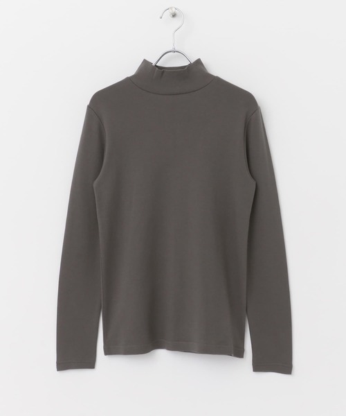 URBAN RESEARCH DOORS（アーバンリサーチドアーズ）の「コットンスムースハイネックプルオーバー（Tシャツ/カットソー・レディース・チャコールグレー/オフホワイト・MEDIUM）」の19枚目の写真