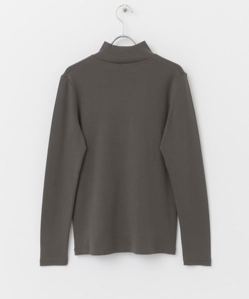 URBAN RESEARCH DOORS（アーバンリサーチドアーズ）の「コットンスムースハイネックプルオーバー（Tシャツ/カットソー・レディース・チャコールグレー/オフホワイト・MEDIUM）」の20枚目の写真