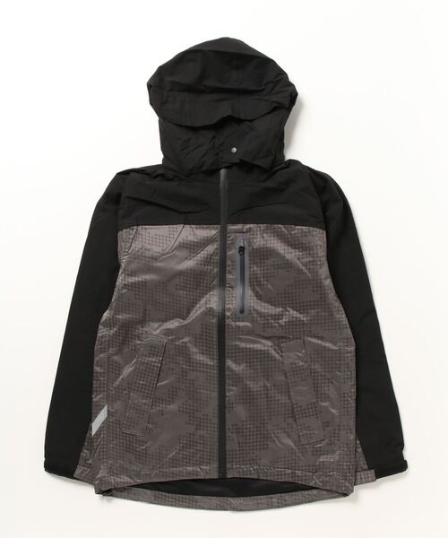 FORECAST(フォーキャスト)の「【FORECAST】撥水 3レイヤー アーバンフーディ ハイネックマウンテンパーカージャケット アウトドア キャンプ 釣り ウォーキング ※5452(マウンテンパーカー・メンズ・ブラック/チャコールグレー・L/LL/M)」の6枚目の写真