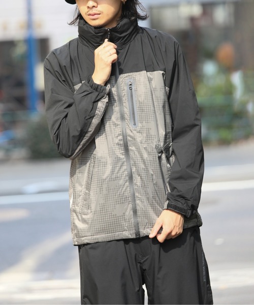 FORECAST(フォーキャスト)の「【FORECAST】撥水 3レイヤー アーバンフーディ ハイネックマウンテンパーカージャケット アウトドア キャンプ 釣り ウォーキング ※5452(マウンテンパーカー・メンズ・ブラック/チャコールグレー・L/LL/M)」の9枚目の写真