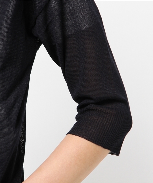 ikka（イッカ）の「12Gロングカーディガン（カーディガン/ボレロ・レディース・ダークグリーン/ホワイト/ネイビー・FREE）」の12枚目の写真