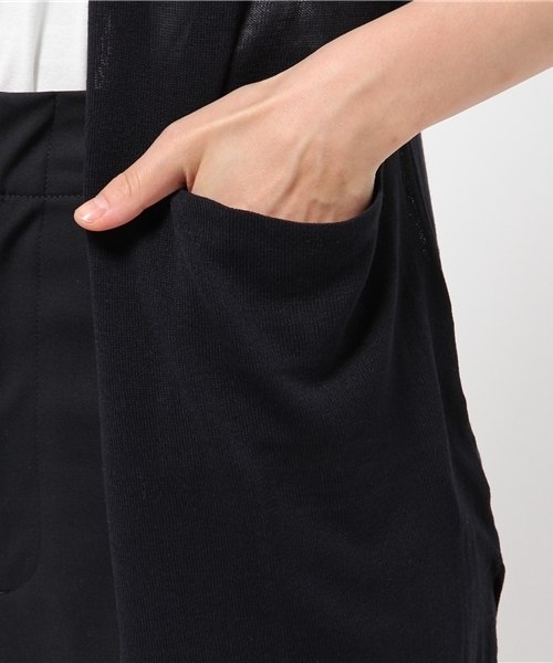 ikka（イッカ）の「12Gロングカーディガン（カーディガン/ボレロ・レディース・ダークグリーン/ホワイト/ネイビー・FREE）」の13枚目の写真