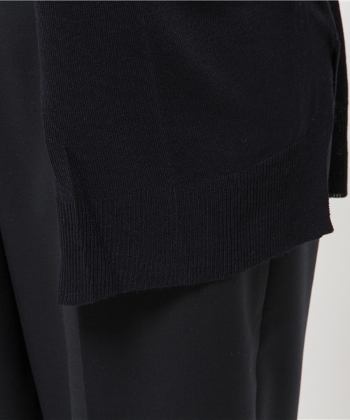 ikka（イッカ）の「12Gロングカーディガン（カーディガン/ボレロ・レディース・ダークグリーン/ホワイト/ネイビー・FREE）」の5枚目の写真