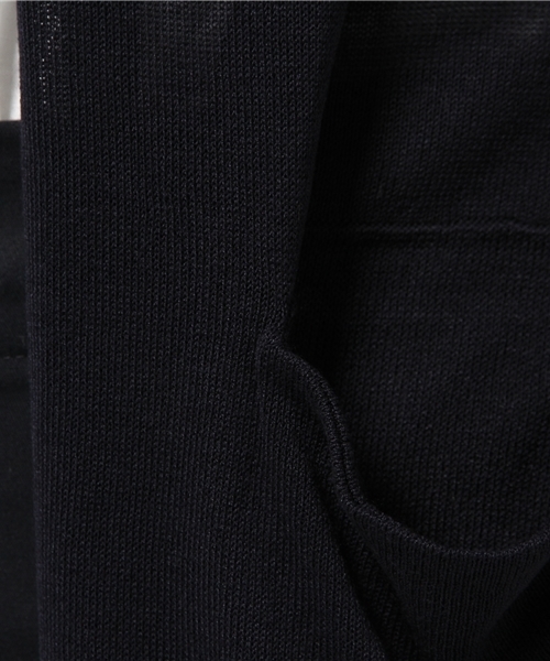 ikka（イッカ）の「12Gロングカーディガン（カーディガン/ボレロ・レディース・ダークグリーン/ホワイト/ネイビー・FREE）」の7枚目の写真