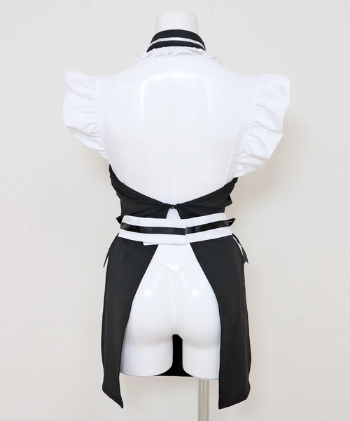 OSYAREVO（オシャレボ）の「コスプレ チャイナ×メイド レディース ホワイトデー 記念日（コスチューム/パーティーグッズ・レディース・ブラック/グリーン・ONESIZE）」の5枚目の写真