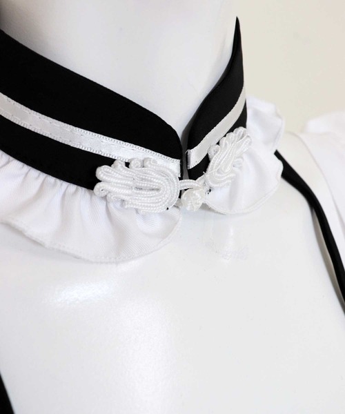 OSYAREVO（オシャレボ）の「コスプレ チャイナ×メイド レディース ホワイトデー 記念日（コスチューム/パーティーグッズ・レディース・ブラック/グリーン・ONESIZE）」の11枚目の写真
