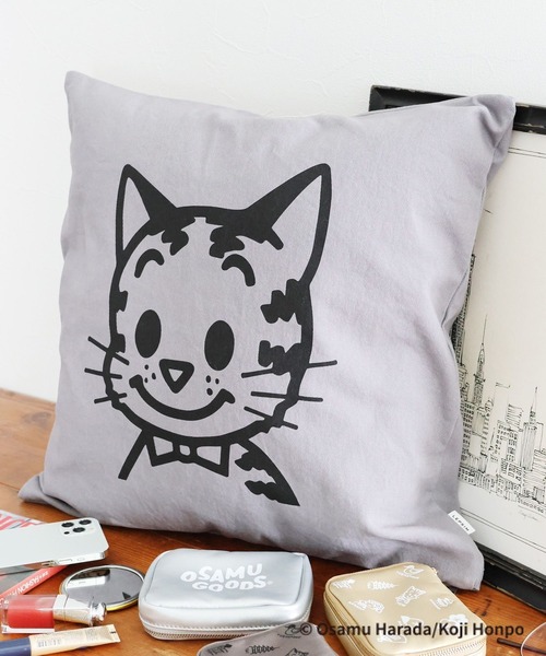 LEPSIM（レプシィム）の「【OSAMU GOODS×LEPSIM】クッションカバー　 987224（クッション/クッションカバー・レディース・チャコールグレー/ベージュ/アイボリー/グレー系その他・ONE SIZE）」の3枚目の写真