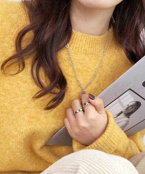 Doula Doula（ドゥーラドゥーラ）の「オーバーサイズニット（ニット/セーター・レディース・イエロー/ベージュ/キャメル/パープル/ブラック/ネイビー・FREE）」の8枚目の写真