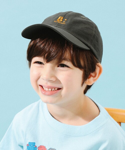 B:MING by BEAMS（ビーミングバイビームス）の「B:MING by BEAMS / ナイロン ロゴ ローキャップ（52～57cm）（キャップ・キッズ・オリーブ/パープル/ベージュ/イエロー系その他5/レッド系その他7/ブラック・M(54～56cm)/S(51～53cm)）」の3枚目の写真