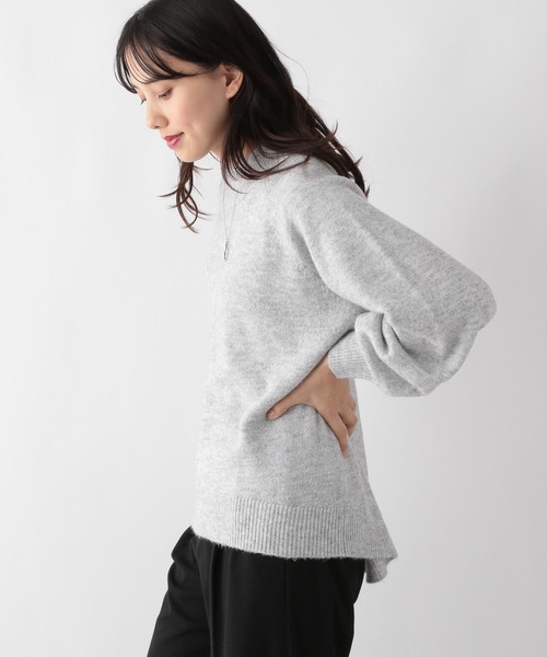GLOBAL WORK(グローバルワーク)の「Hug meニットラメハイネックプルオーバー/MATINEE LINE/980822(ニット/セーター・レディース・ブルー/ライトグレー/アイボリー/ブラック/ライトベージュ・MEDIUM/LARGE)」の8枚目の写真