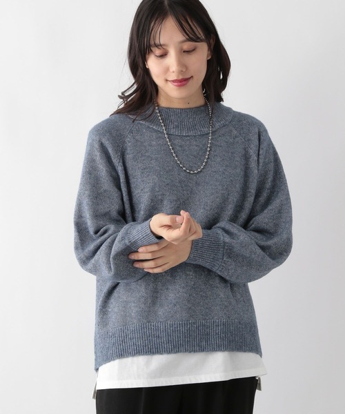 GLOBAL WORK(グローバルワーク)の「Hug meニットラメハイネックプルオーバー/MATINEE LINE/980822(ニット/セーター・レディース・ブルー/ライトグレー/アイボリー/ブラック/ライトベージュ・MEDIUM/LARGE)」の16枚目の写真