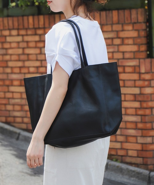 B:MING by BEAMS レザー トートバッグ　A4収納可能 B:MING by BEAMS レザー トートバッグ A4収納可能
