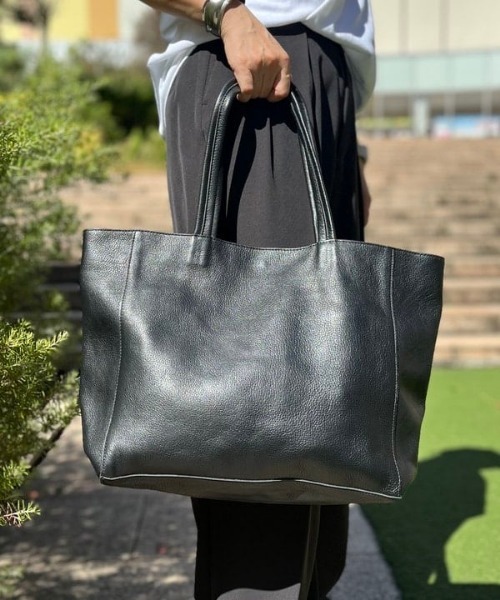 B:MING by BEAMS(ビーミングバイビームス)の「レザー トートバッグ【ノートPC収納】(トートバッグ・レディース・ブラック系その他4・ONE SIZE)」の12枚目の写真