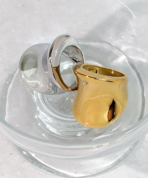 blackdia ocean(ブラックダイヤオーシャン)の「blackdia ocean ボリュームカーブリング(リング・レディース・シルバー/ゴールド・12号/14号/17号)」の9枚目の写真