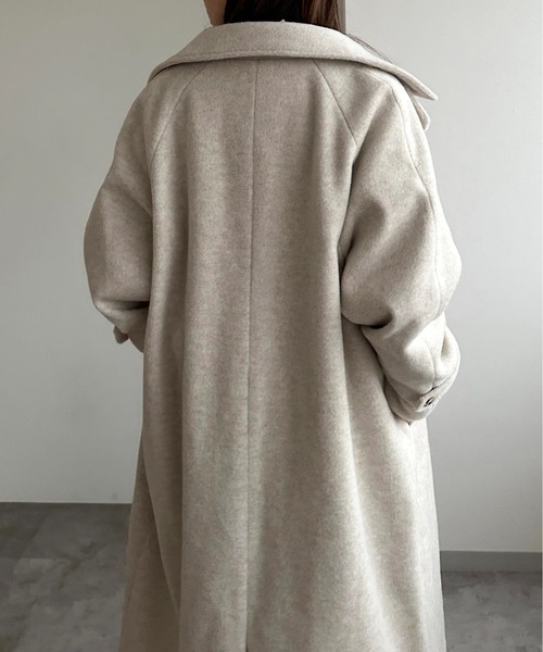 apres jour mignon（アプレジュールミニョン）の「2WAYスタンドカラーロングコート【ZOZOTOWN限定アイテム】（ステンカラーコート・レディース・チャコールグレー/ナチュラル/ブラック・X-LARGE/フリー）」の18枚目の写真