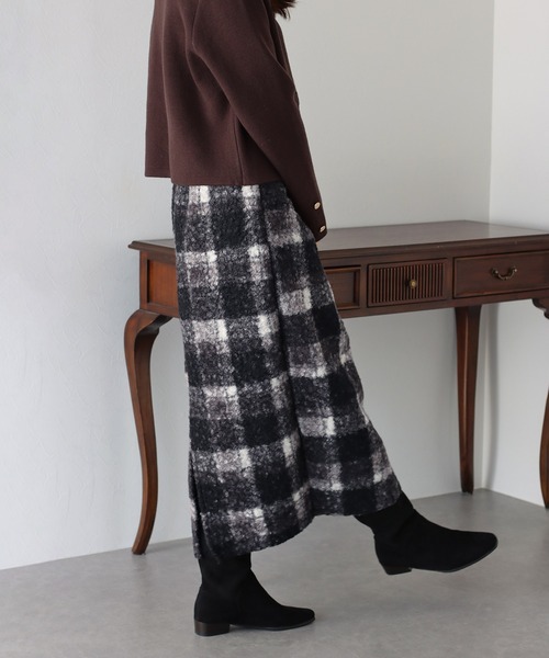 BLUEEAST（ブルーイースト）の「プードルファータイトスカート（スカート・レディース・ブラウン/ブラック/ブルー・MEDIUM）」の17枚目の写真