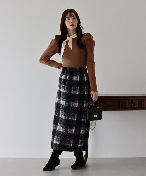 BLUEEAST（ブルーイースト）の「プードルファータイトスカート（スカート・レディース・ブラウン/ブラック/ブルー・MEDIUM）」の19枚目の写真